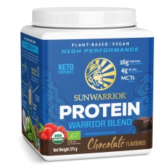 Sunwarrior Warrior Blend Biologische Proteinpulver Schokolade 375 Gram