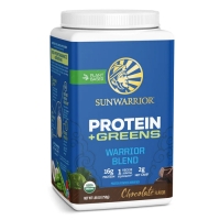 Sunwarrior Warrior Blend Biologisch Protein + Greens Schokolade 750 Gramm