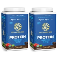 Sunwarrior Warrior Blend Organic Protein Chocolate Duo 750 Grams